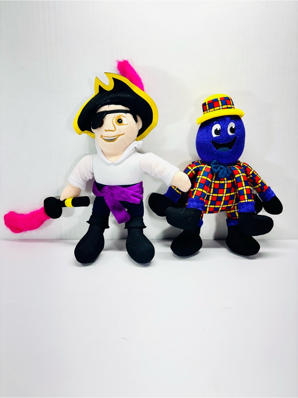 The Wiggles 10” Captain Feathersword & Henry the Octopus Plush Doll Toy